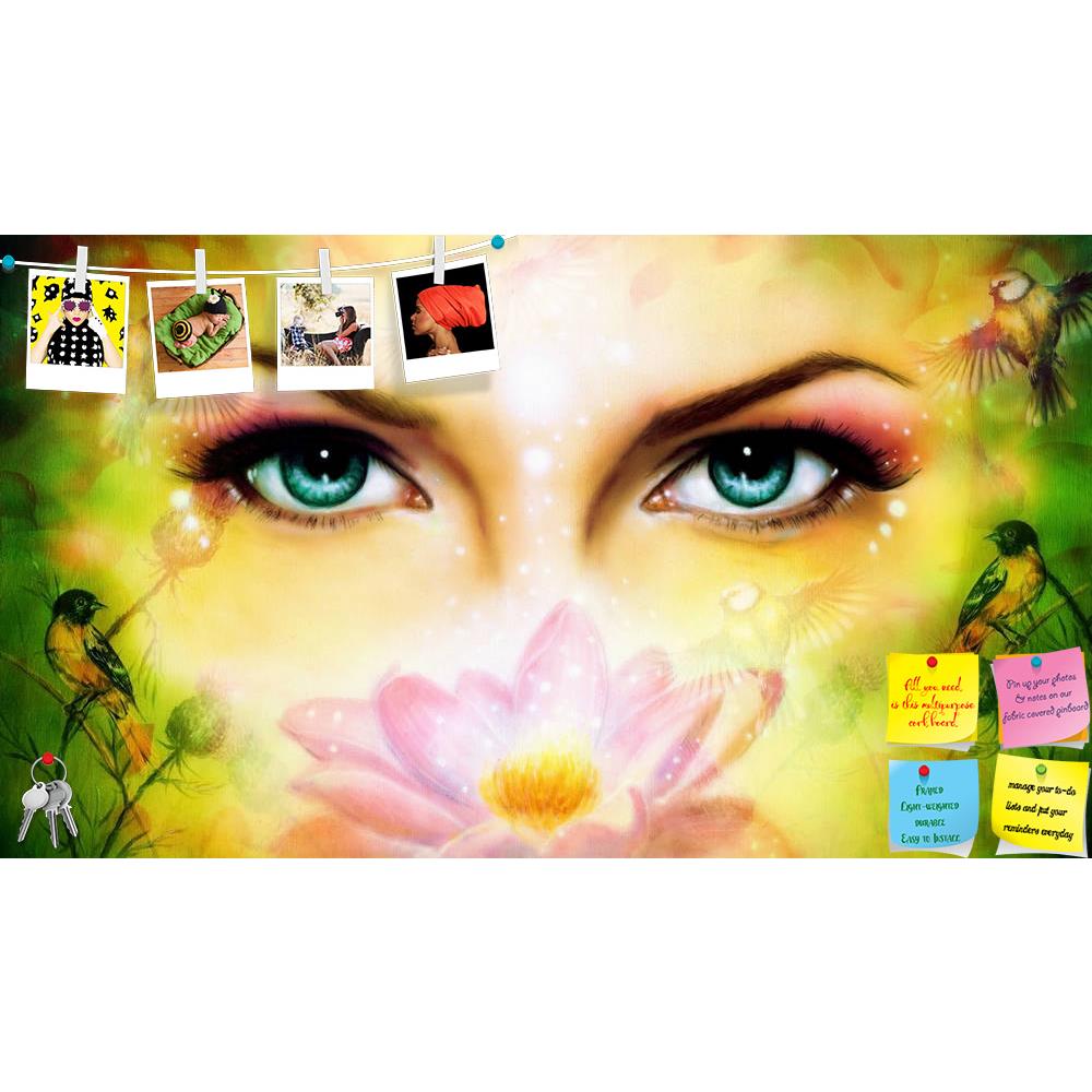 ArtzFolio Blue Women Eyes Behind A Blooming Rose Lotus Flower Printed Bulletin Board Notice Pin Board Soft Board | Frameless-Bulletin Boards Frameless-AZSAO37435093BLB_FL_L-Image Code 5004378 Vishnu Image Folio Pvt Ltd, IC 5004378, ArtzFolio, Bulletin Boards Frameless, Fantasy, Fine Art Reprint, blue, women, eyes, behind, a, blooming, rose, lotus, flower, printed, bulletin, board, notice, pin, soft, frameless, pair, beautiful, beaming, enchanting, from, bird, yellow, green, abstract, background, eye, contac