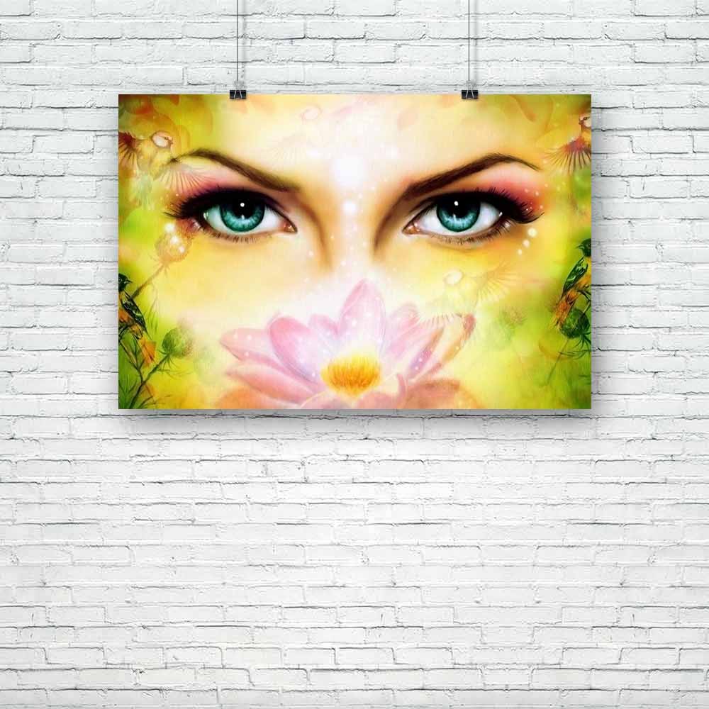 Blue Women Eyes Unframed Paper Poster-Paper Posters Unframed-POS_UN-IC 5004378 IC 5004378, Abstract Expressionism, Abstracts, Animals, Art and Paintings, Birds, Botanical, Floral, Flowers, Illustrations, Nature, Paintings, Religion, Religious, Semi Abstract, Spiritual, blue, women, eyes, unframed, paper, poster, art, artwork, beautiful, beauty, color, colorful, cosmetic, delightful, enchanting, enchantress, expression, eyebrows, close, up, face, fairy, flower, gaze, goddess, harmony, illustration, light, lo