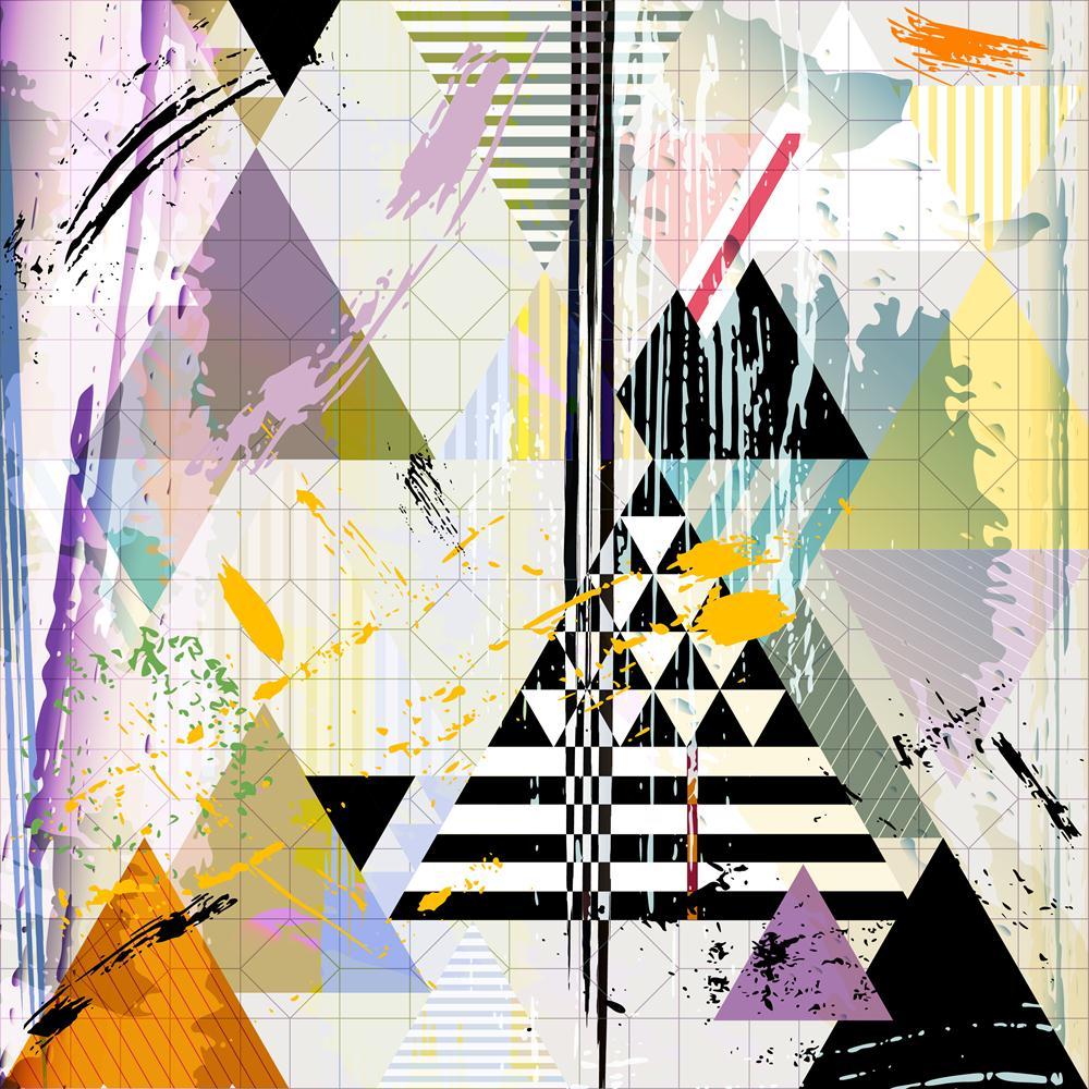 Abstract Artwork Canvas Painting Synthetic Frame - Paintings MDF Framing - ArtzFolio.com