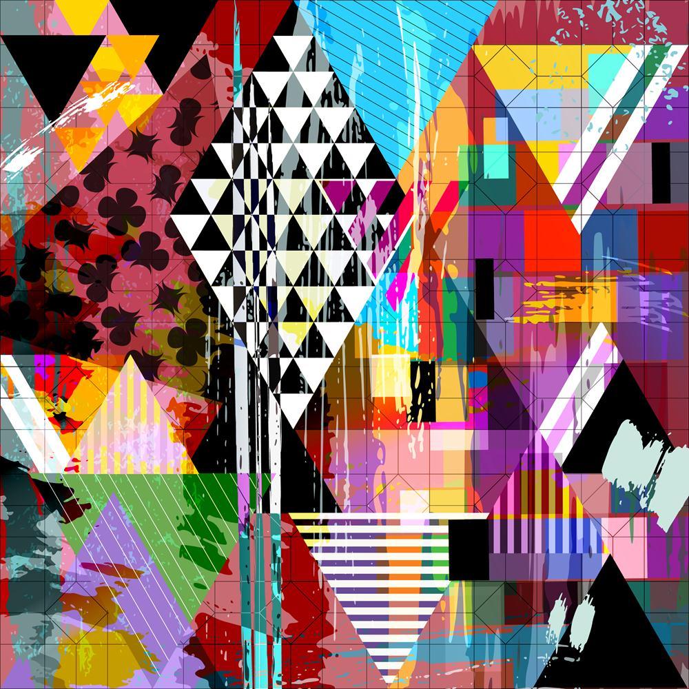 Abstract Artwork Canvas Painting Synthetic Frame - Paintings MDF Framing - ArtzFolio.com