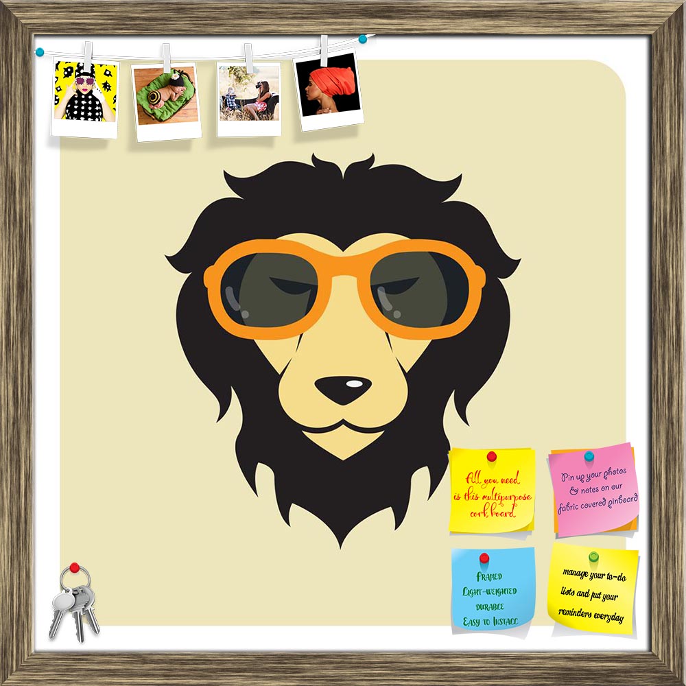 ArtzFolio Lion Wearing Glasses Printed Bulletin Board Notice Pin Board Soft Board | Framed-Bulletin Boards Framed-AZSAO37441072BLB_FR_L-Image Code 5004384 Vishnu Image Folio Pvt Ltd, IC 5004384, ArtzFolio, Bulletin Boards Framed, Animals, Kids, Digital Art, lion, wearing, glasses, printed, bulletin, board, notice, pin, soft, framed, africa, animal, art, background, beast, black, carnivore, cat, courage, danger, decoration, design, emblem, face, feline, furry, graphic, head, heraldry, hunting, icon, illustra