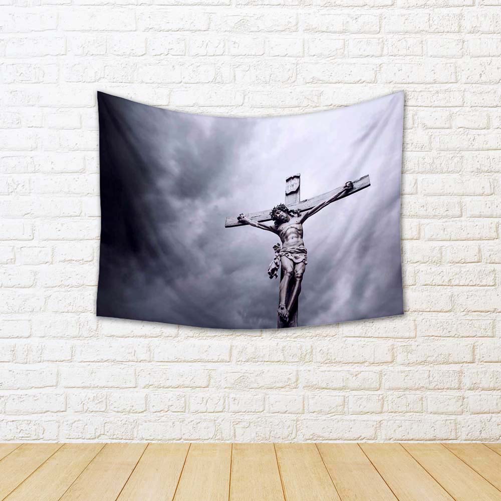 ArtzFolio Crucifixion Of Jesus Christ Fabric Tapestry Wall Hanging-Tapestries-AZART37456825TAP_L-Image Code 5004387 Vishnu Image Folio Pvt Ltd, IC 5004387, ArtzFolio, Tapestries, Religious, Photography, crucifixion, of, jesus, christ, fabric, tapestry, wall, hanging, antique, apocalypse, apocalyptic, art, atmosphere, background, bible, catholic, cemetery, christian, church, cloud, cloudy, cross, crucifix, danger, dark, death, dramatic, easter, energy, faith, god, history, holy, light, lightning, moody, nigh