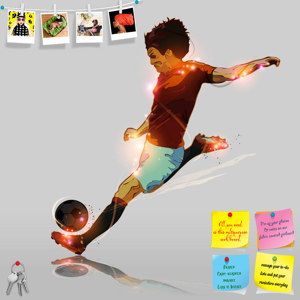 ArtzFolio Soccer Player Shooting Soccer Ball Printed Bulletin Board Notice Pin Board Soft Board | Frameless-Bulletin Boards Frameless-AZSAO37464367BLB_FL_L-Image Code 5004389 Vishnu Image Folio Pvt Ltd, IC 5004389, ArtzFolio, Bulletin Boards Frameless, Sports, Digital Art, soccer, player, shooting, ball, printed, bulletin, board, notice, pin, soft, frameless, abstract, color, pin up board, push pin board, extra large cork board, big pin board, notice board, small bulletin board, cork board, wall notice boar
