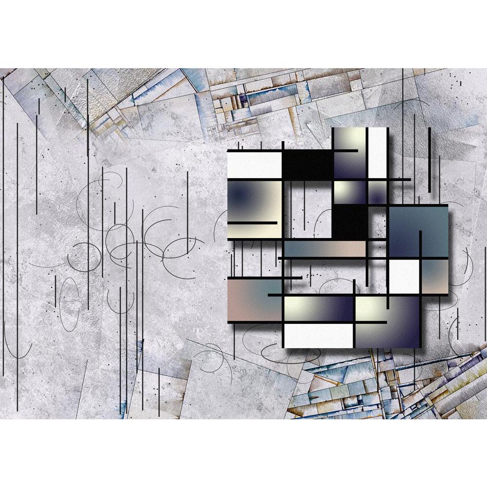 Abstract Art Work Canvas Painting Synthetic Frame - Paintings MDF Framing - ArtzFolio.com