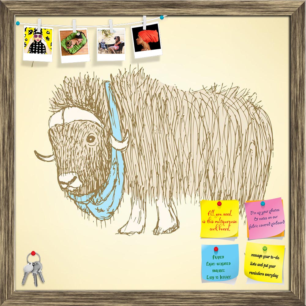 ArtzFolio Fancy Yak Printed Bulletin Board Notice Pin Board Soft Board | Framed-Bulletin Boards Framed-AZSAO37544474BLB_FR_L-Image Code 5004394 Vishnu Image Folio Pvt Ltd, IC 5004394, ArtzFolio, Bulletin Boards Framed, Animals, Kids, Digital Art, fancy, yak, printed, bulletin, board, notice, pin, soft, framed, sketch, vintage, style, pin up board, push pin board, extra large cork board, big pin board, notice board, small bulletin board, cork board, wall notice board, giant cork board, bulletin board, office