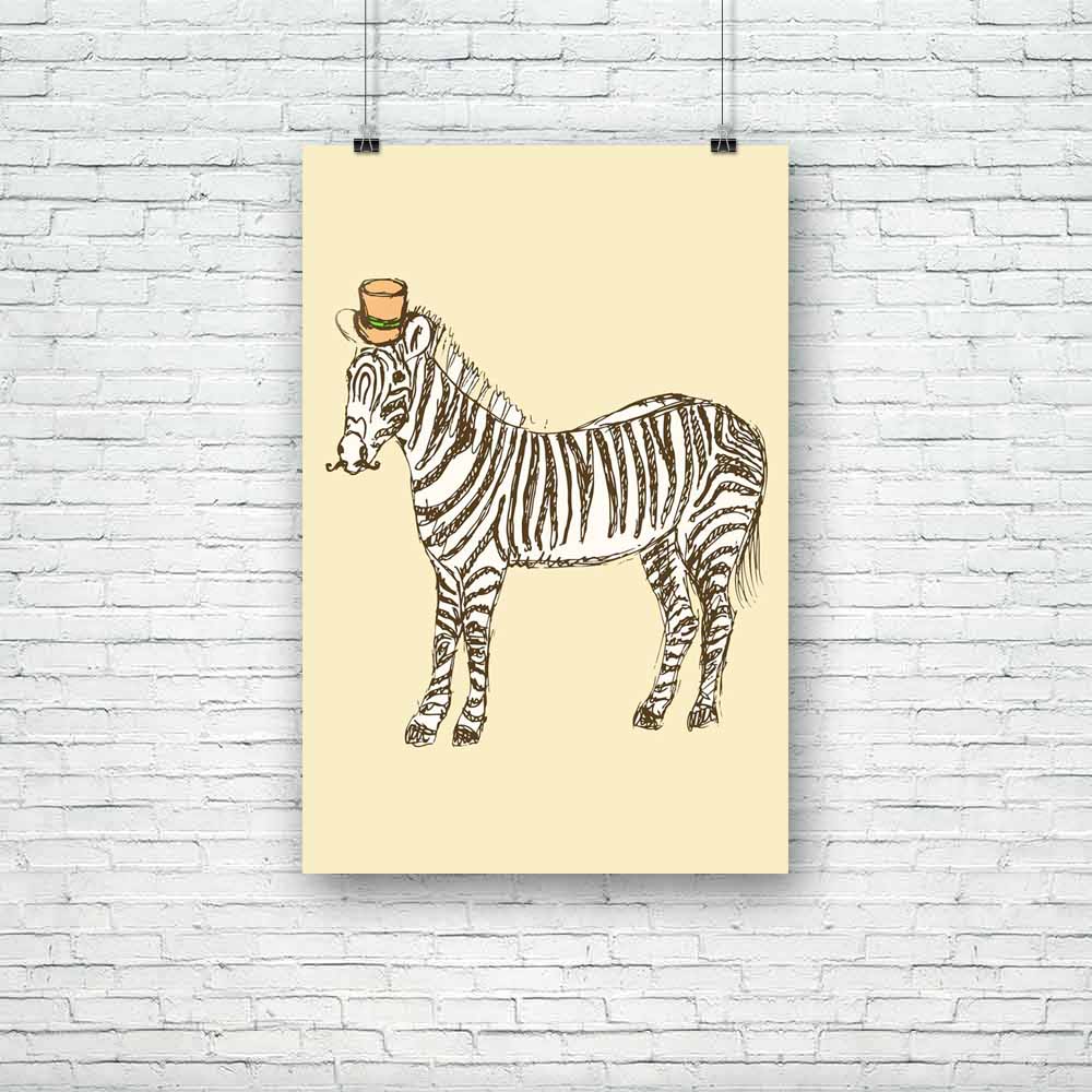 Fancy Zebra Unframed Paper Poster-Paper Posters Unframed-POS_UN-IC 5004395 IC 5004395, Abstract Expressionism, Abstracts, African, Alphabets, Ancient, Animals, Art and Paintings, Decorative, Digital, Digital Art, Drawing, Graphic, Historical, Illustrations, Medieval, Nature, Patterns, Retro, Scenic, Semi Abstract, Signs, Signs and Symbols, Sketches, Stripes, Vintage, fancy, zebra, unframed, paper, poster, abstract, africa, alphabet, animal, art, backdrop, background, beautiful, beauty, color, colorful, conc
