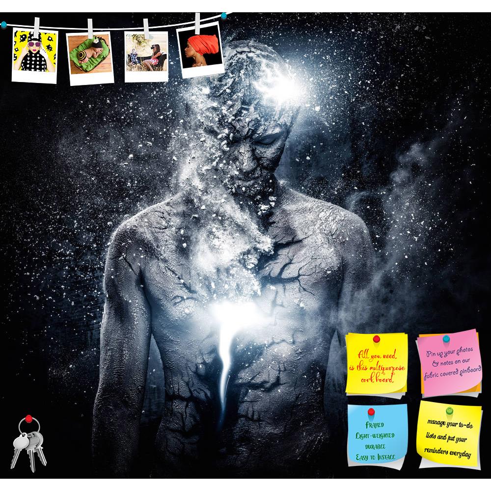 ArtzFolio Man With Conceptual Spiritual Body Art D2 Printed Bulletin Board Notice Pin Board Soft Board | Frameless-Bulletin Boards Frameless-AZSAO37682622BLB_FL_L-Image Code 5004402 Vishnu Image Folio Pvt Ltd, IC 5004402, ArtzFolio, Bulletin Boards Frameless, Conceptual, Figurative, Digital Art, man, with, spiritual, body, art, d2, printed, bulletin, board, notice, pin, soft, frameless, alien, aura, beauty, belief, body-art, body-painting, crack, creation, dark, demolition, desolation, destruction, devastat