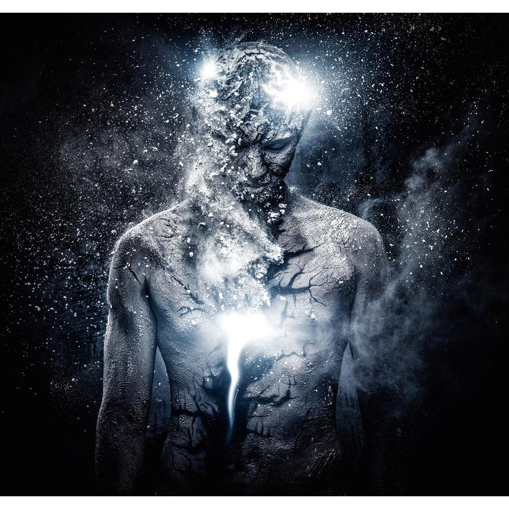 Man With Conceptual Spiritual Body Art Canvas Painting Synthetic Frame-Paintings MDF Framing-AFF_FR-IC 5004402 IC 5004402, Art and Paintings, Conceptual, Religion, Religious, Space, Spiritual, man, with, body, art, canvas, painting, synthetic, frame, soul, god, aura, human, energy, destruction, psychic, immortal, mind, spirit, immortality, souls, creation, alien, beauty, belief, crack, dark, demolition, desolation, devastation, expressive, feelings, filters, glow, head, holistic, individual, inner, irradiat