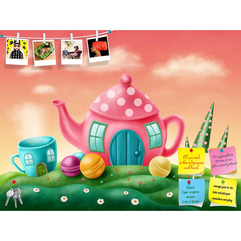 ArtzFolio Fantasy Teapot & Teacup Houses Printed Bulletin Board Notice Pin Board Soft Board | Frameless-Bulletin Boards Frameless-AZSAO37753191BLB_FL_L-Image Code 5004412 Vishnu Image Folio Pvt Ltd, IC 5004412, ArtzFolio, Bulletin Boards Frameless, Fantasy, Kids, Digital Art, teapot, teacup, houses, printed, bulletin, board, notice, pin, soft, frameless, town, sweet, window, birthday, land, tale, cupcake, tower, meadow, lolly, wonderland, fun, delicious, dream, horizontal, happiness, magic, holiday, bright,