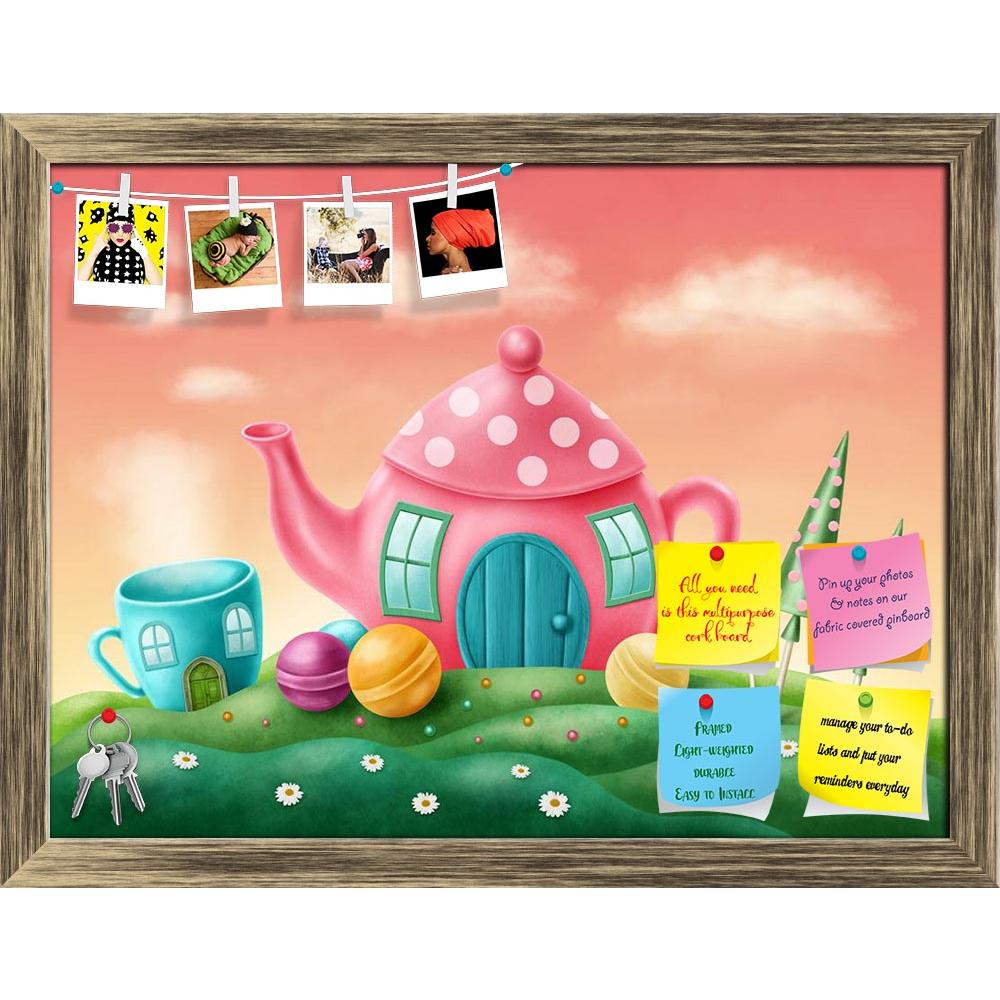 ArtzFolio Fantasy Teapot & Teacup Houses Printed Bulletin Board Notice Pin Board Soft Board | Framed-Bulletin Boards Framed-AZSAO37753191BLB_FR_L-Image Code 5004412 Vishnu Image Folio Pvt Ltd, IC 5004412, ArtzFolio, Bulletin Boards Framed, Fantasy, Kids, Digital Art, teapot, teacup, houses, printed, bulletin, board, notice, pin, soft, framed, town, sweet, window, birthday, land, tale, cupcake, tower, meadow, lolly, wonderland, fun, delicious, dream, horizontal, happiness, magic, holiday, bright, symbol, cas