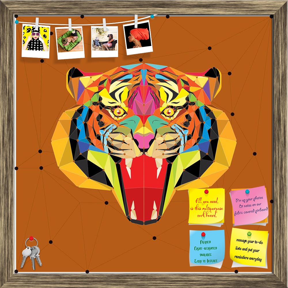ArtzFolio Tiger Head In Geometric Pattern Printed Bulletin Board Notice Pin Board Soft Board | Framed-Bulletin Boards Framed-AZSAO37770285BLB_FR_L-Image Code 5004413 Vishnu Image Folio Pvt Ltd, IC 5004413, ArtzFolio, Bulletin Boards Framed, Animals, Kids, Digital Art, tiger, head, in, geometric, pattern, printed, bulletin, board, notice, pin, soft, framed, vector, pin up board, push pin board, extra large cork board, big pin board, notice board, small bulletin board, cork board, wall notice board, giant cor