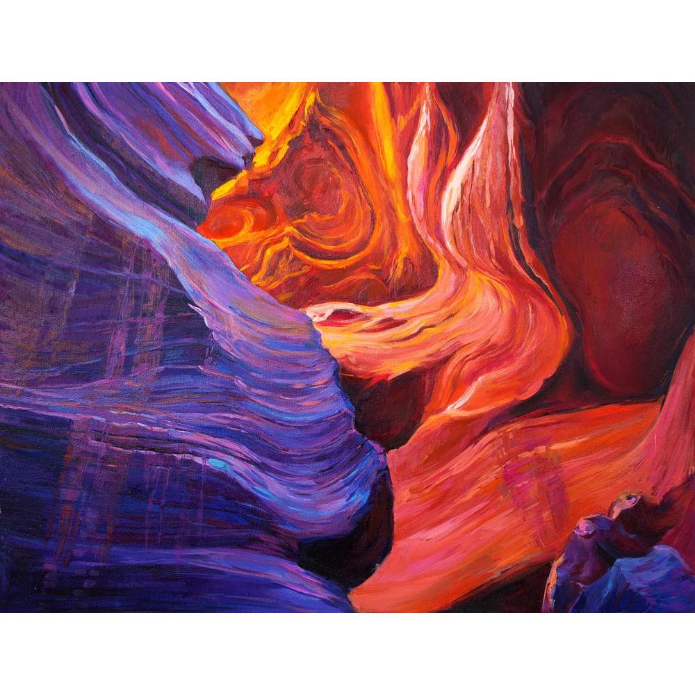 Pitaara Box Artwork Of Grand Canyon Inside A Cave Unframed Canvas Painting-Paintings Unframed Regular-PBART37791096AFF_UN_L-Image Code 5004415 Vishnu Image Folio Pvt Ltd, IC 5004415, Pitaara Box, Paintings Unframed Regular, Abstract, Landscapes, Fine Art Reprint, artwork, of, grand, canyon, inside, a, cave, unframed, canvas, painting, original, oil, canvas.modern, impressionism, rock, scenic, art, blue, national, landscape, american, park, west, wild, nature, red, stone, mountain, tourism, usa, utah, travel