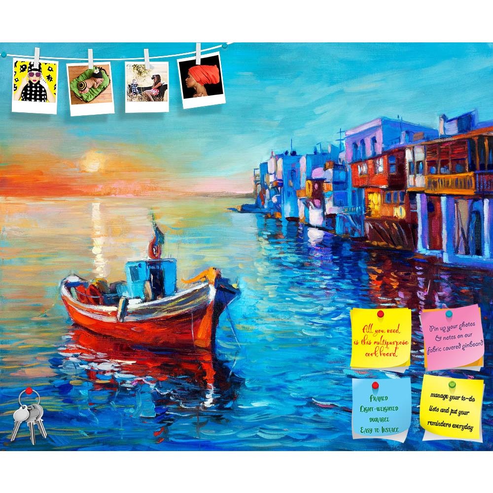 ArtzFolio Artwork Of Fishing Boat & Sea Printed Bulletin Board Notice Pin Board Soft Board | Frameless-Bulletin Boards Frameless-AZSAO37791152BLB_FL_L-Image Code 5004418 Vishnu Image Folio Pvt Ltd, IC 5004418, ArtzFolio, Bulletin Boards Frameless, Abstract, Landscapes, Fine Art Reprint, artwork, of, fishing, boat, sea, printed, bulletin, board, notice, pin, soft, frameless, original, oil, painting, canvas, sunset, ocean, coastal, town.modern, impressionism, acrylic, art, artist, artistic, backdrop, backgrou