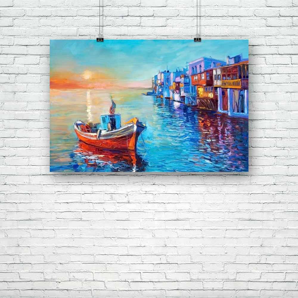 Fishing Boat & Sea D2 Unframed Paper Poster-Paper Posters Unframed-POS_UN-IC 5004418 IC 5004418, Abstract Expressionism, Abstracts, Art and Paintings, Automobiles, Boats, Drawing, Illustrations, Impressionism, Landscapes, Modern Art, Nature, Nautical, Paintings, Scenic, Semi Abstract, Sketches, Sunsets, Transportation, Travel, Vehicles, Watercolour, fishing, boat, sea, d2, unframed, paper, poster, oil, painting, canvas, landscape, abstract, acrylic, art, artist, artistic, artwork, backdrop, background, beac