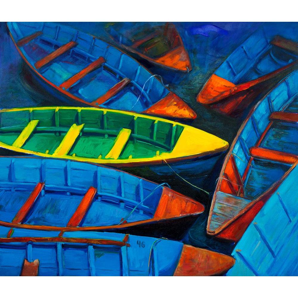 Artwork Of Boats & Jetty Canvas Painting Synthetic Frame-Paintings MDF Framing-AFF_FR-IC 5004419 IC 5004419, Abstract Expressionism, Abstracts, Art and Paintings, Automobiles, Boats, Drawing, Illustrations, Impressionism, Landscapes, Modern Art, Nature, Nautical, Paintings, Scenic, Semi Abstract, Sketches, Sunsets, Transportation, Travel, Vehicles, Watercolour, artwork, of, jetty, canvas, painting, synthetic, frame, oil, abstract, acrylic, art, artist, artistic, backdrop, background, beach, blue, boat, brig