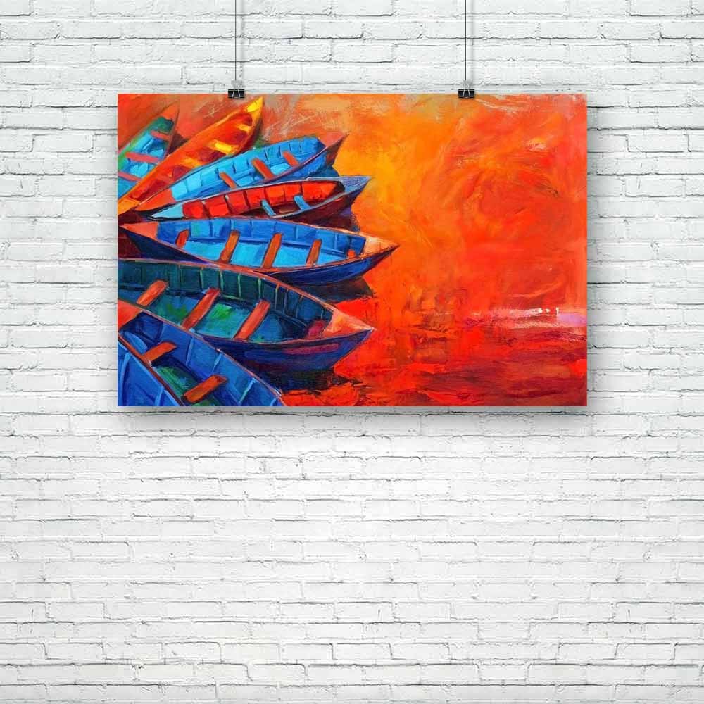 Boats & Jetty D10 Unframed Paper Poster-Paper Posters Unframed-POS_UN-IC 5004421 IC 5004421, Abstract Expressionism, Abstracts, Art and Paintings, Automobiles, Boats, Drawing, Illustrations, Impressionism, Landscapes, Modern Art, Nature, Nautical, Paintings, Scenic, Semi Abstract, Sketches, Sunsets, Transportation, Travel, Vehicles, Watercolour, jetty, d10, unframed, paper, poster, painting, oil, boat, abstract, watercolor, sail, artwork, acrylic, art, artist, artistic, backdrop, background, beach, blue, br