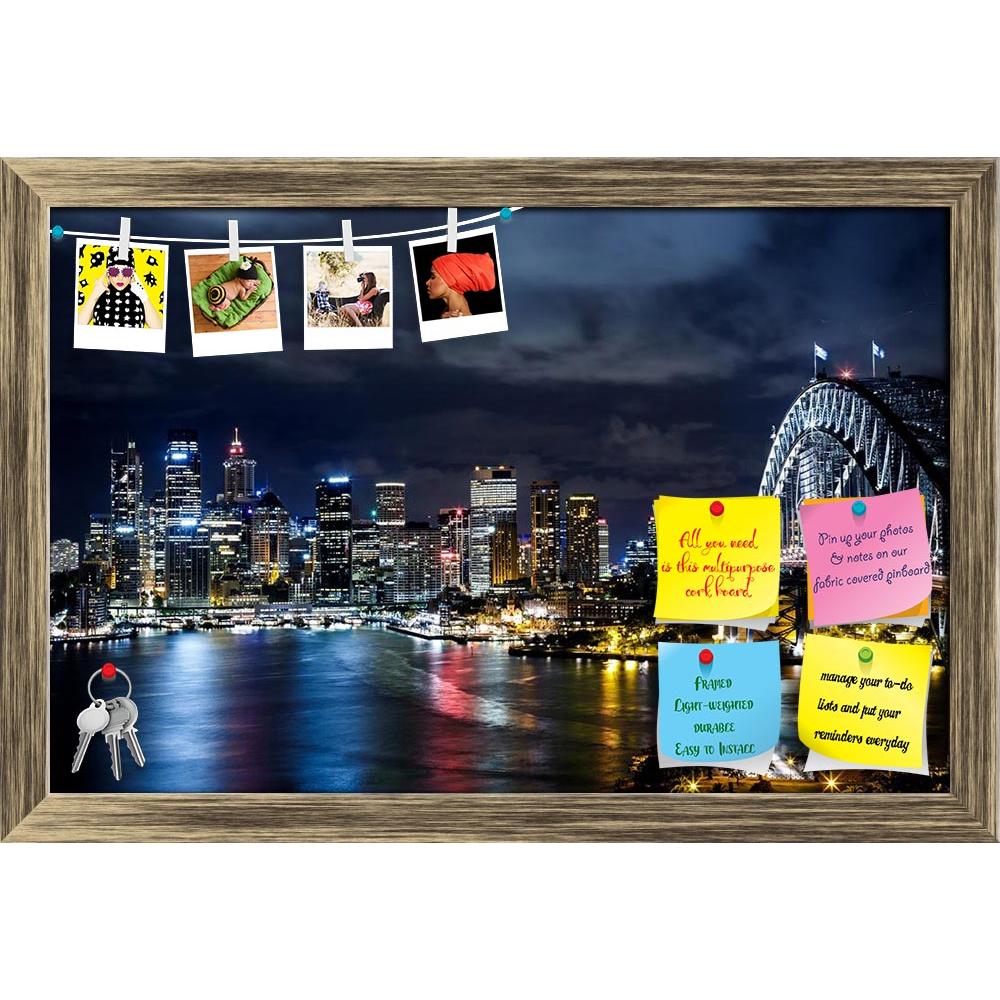 ArtzFolio Sydney Harbor & Downtown Buildings, Australia Printed Bulletin Board Notice Pin Board Soft Board | Framed-Bulletin Boards Framed-AZSAO37839227BLB_FR_L-Image Code 5004424 Vishnu Image Folio Pvt Ltd, IC 5004424, ArtzFolio, Bulletin Boards Framed, Places, Photography, sydney, harbor, downtown, buildings, australia, printed, bulletin, board, notice, pin, soft, framed, aerial, architectural, architecture, boat, bridge, building, city, cityscape, color, exterior, harbour, horizontal, landmark, landscape