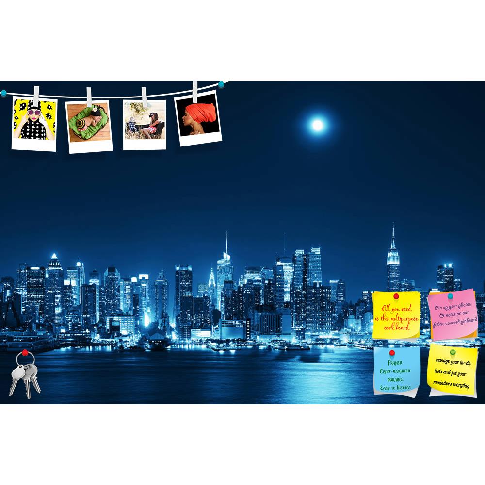 ArtzFolio Moon Rise Over Midtown Manhattan, USA Printed Bulletin Board Notice Pin Board Soft Board | Frameless-Bulletin Boards Frameless-AZSAO37849865BLB_FL_L-Image Code 5004427 Vishnu Image Folio Pvt Ltd, IC 5004427, ArtzFolio, Bulletin Boards Frameless, Places, Photography, moon, rise, over, midtown, manhattan, usa, printed, bulletin, board, notice, pin, soft, frameless, city, skyline, night, new, york, architecture, urban, building, landmark, cityscape, skyscraper, light, nyc, river, reflection, full, am