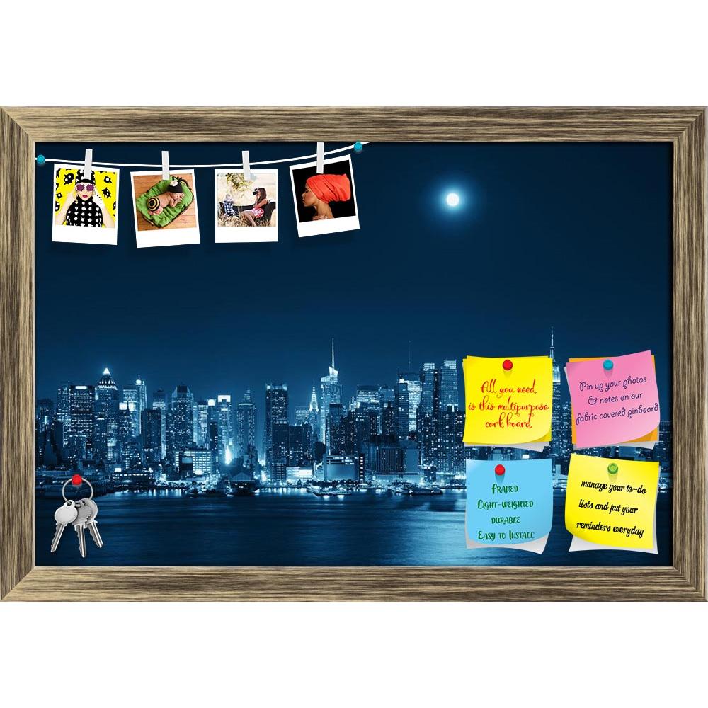 ArtzFolio Moon Rise Over Midtown Manhattan, USA Printed Bulletin Board Notice Pin Board Soft Board | Framed-Bulletin Boards Framed-AZSAO37849865BLB_FR_L-Image Code 5004427 Vishnu Image Folio Pvt Ltd, IC 5004427, ArtzFolio, Bulletin Boards Framed, Places, Photography, moon, rise, over, midtown, manhattan, usa, printed, bulletin, board, notice, pin, soft, framed, city, skyline, night, new, york, architecture, urban, building, landmark, cityscape, skyscraper, light, nyc, river, reflection, full, america, unite