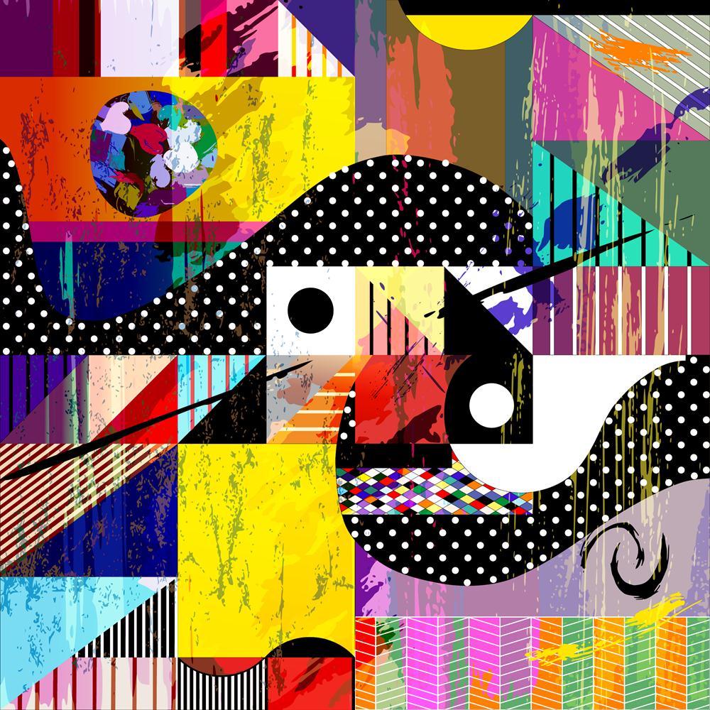 Abstract Artwork Canvas Painting Synthetic Frame - Paintings MDF Framing - ArtzFolio.com