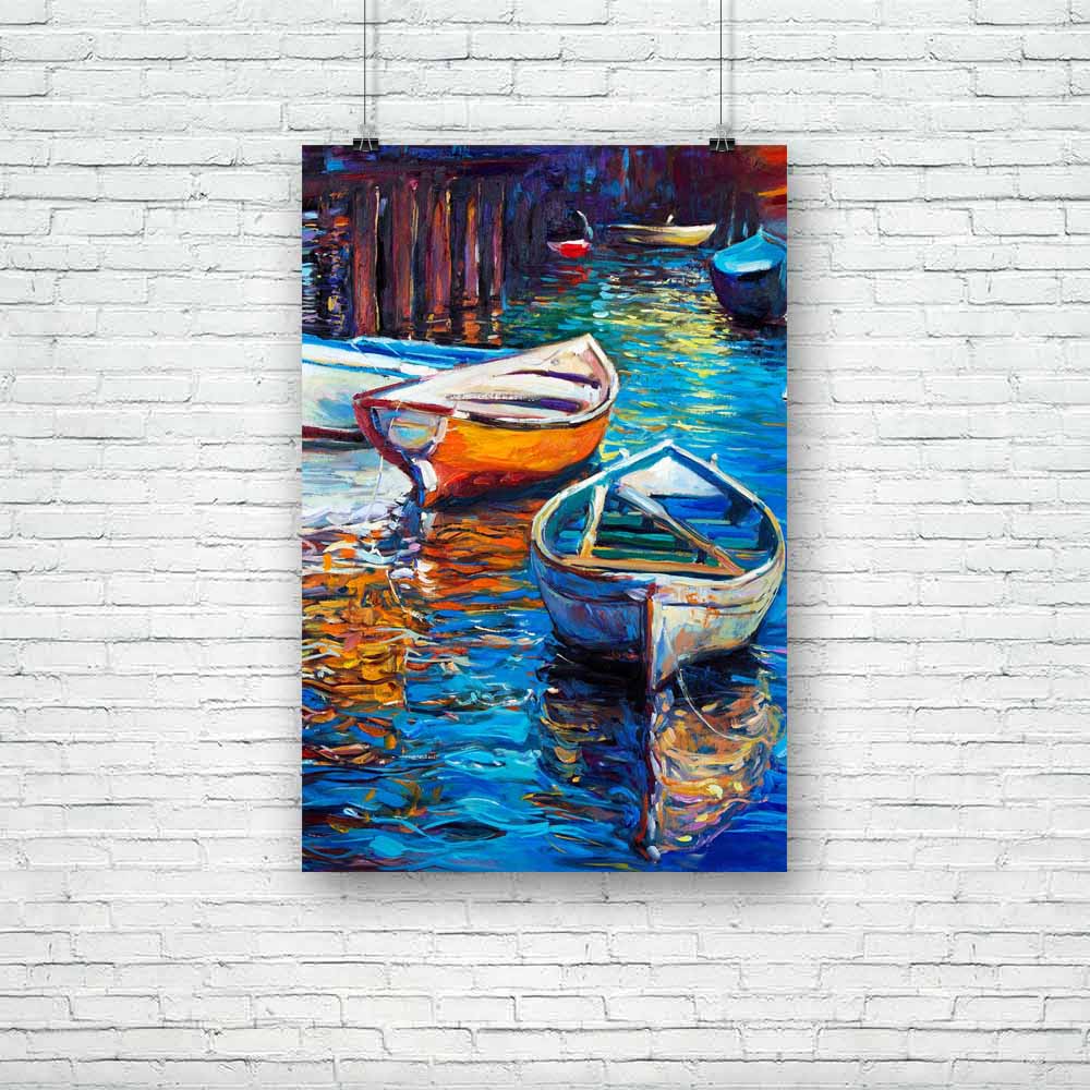 Boats & Jetty D11 Unframed Paper Poster-Paper Posters Unframed-POS_UN-IC 5004431 IC 5004431, Abstract Expressionism, Abstracts, Art and Paintings, Automobiles, Boats, Drawing, Illustrations, Impressionism, Landscapes, Modern Art, Nature, Nautical, Paintings, Scenic, Semi Abstract, Sketches, Sunsets, Transportation, Travel, Vehicles, Watercolour, jetty, d11, unframed, paper, poster, oil, painting, abstract, acrylic, art, artist, artistic, artwork, backdrop, background, beach, blue, boat, bright, canvas, colo