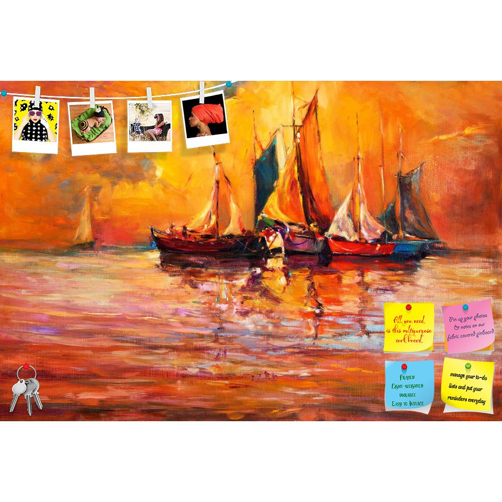 ArtzFolio Artwork Of Boats & Sea D3 Printed Bulletin Board Notice Pin Board Soft Board | Frameless-Bulletin Boards Frameless-AZSAO37926594BLB_FL_L-Image Code 5004434 Vishnu Image Folio Pvt Ltd, IC 5004434, ArtzFolio, Bulletin Boards Frameless, Abstract, Landscapes, Fine Art Reprint, artwork, of, boats, sea, d3, printed, bulletin, board, notice, pin, soft, frameless, original, oil, painting, canvas, rich, golden, sunset, ocean.modern, impressionism, acrylic, art, artist, artistic, backdrop, background, beach