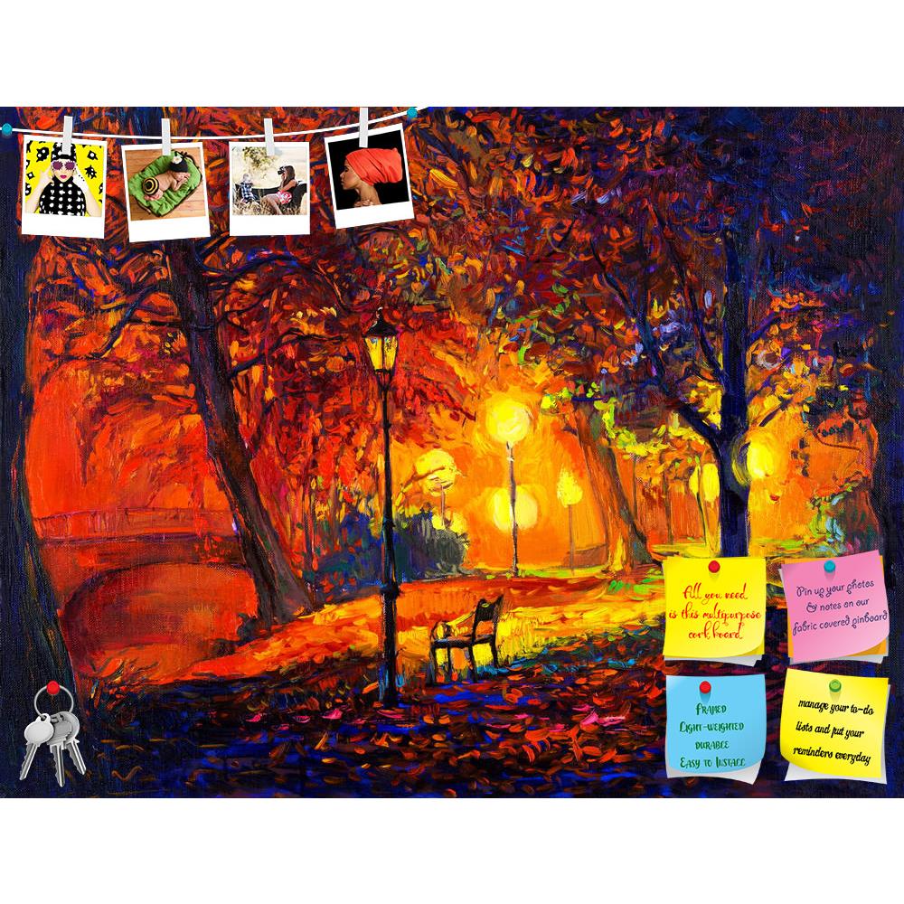 ArtzFolio Artwork Of Beautiful Autumn Park Lake & Bench Printed Bulletin Board Notice Pin Board Soft Board | Frameless-Bulletin Boards Frameless-AZSAO37926945BLB_FL_L-Image Code 5004436 Vishnu Image Folio Pvt Ltd, IC 5004436, ArtzFolio, Bulletin Boards Frameless, Abstract, Landscapes, Fine Art Reprint, artwork, of, beautiful, autumn, park, lake, bench, printed, bulletin, board, notice, pin, soft, frameless, original, oil, painting, showing, park,lake, canvas, modern, impressionism, nature, landscape, river,