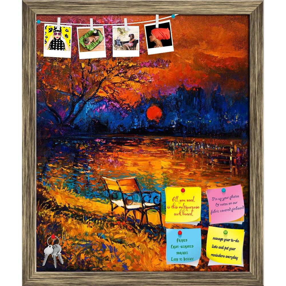 ArtzFolio Artwork Showing Beautiful Autumn Forest Printed Bulletin Board Notice Pin Board Soft Board | Framed-Bulletin Boards Framed-AZSAO37927014BLB_FR_L-Image Code 5004437 Vishnu Image Folio Pvt Ltd, IC 5004437, ArtzFolio, Bulletin Boards Framed, Abstract, Landscapes, Fine Art Reprint, artwork, showing, beautiful, autumn, forest, printed, bulletin, board, notice, pin, soft, framed, original, oil, painting, forest,lake, bench, canvas, modern, impressionism, lake, nature, landscape, park, water, art, fall, 