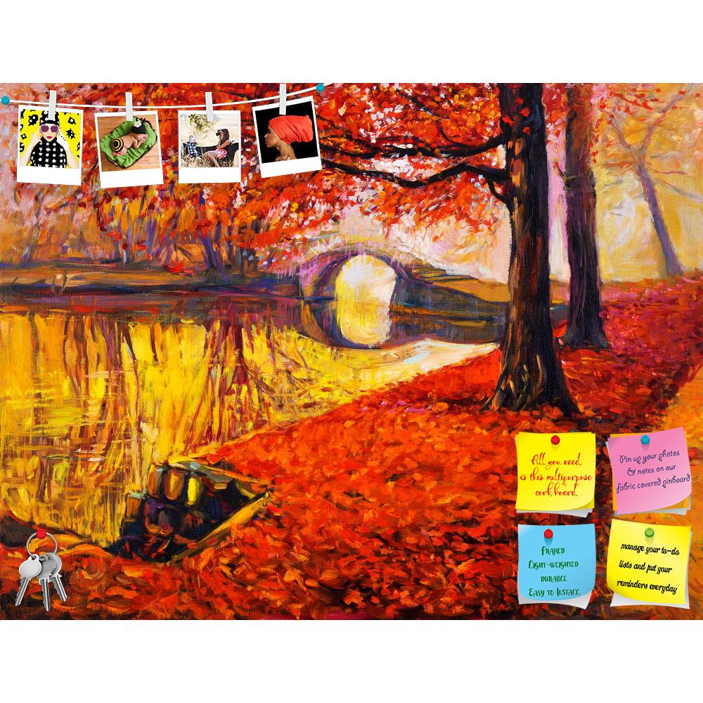 ArtzFolio Artwork Of Beautiful Autumn Park & Lake Printed Bulletin Board Notice Pin Board Soft Board | Frameless-Bulletin Boards Frameless-AZSAO37927015BLB_FL_L-Image Code 5004438 Vishnu Image Folio Pvt Ltd, IC 5004438, ArtzFolio, Bulletin Boards Frameless, Abstract, Landscapes, Fine Art Reprint, artwork, of, beautiful, autumn, park, lake, printed, bulletin, board, notice, pin, soft, frameless, original, oil, painting, showing, canvas, modern, impressionism, nature, landscape, river, art, background, tree, 