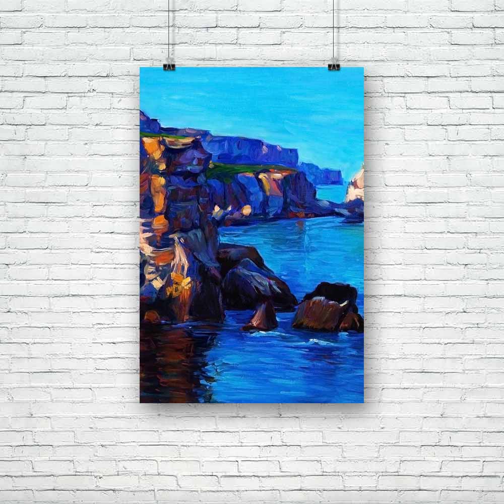 Ocean & Cliffs D2 Unframed Paper Poster-Paper Posters Unframed-POS_UN-IC 5004440 IC 5004440, Art and Paintings, Drawing, Illustrations, Impressionism, Landscapes, Modern Art, Nature, Paintings, Scenic, Seasons, Sunrises, Sunsets, Tropical, Watercolour, ocean, cliffs, d2, unframed, paper, poster, oil, painting, acrylic, art, artist, artistic, artwork, background, bay, beach, beautiful, blue, brush, calm, canvas, cliff, clouds, coast, color, colorful, cyan, golden, horizon, illustration, landscape, orange, pe