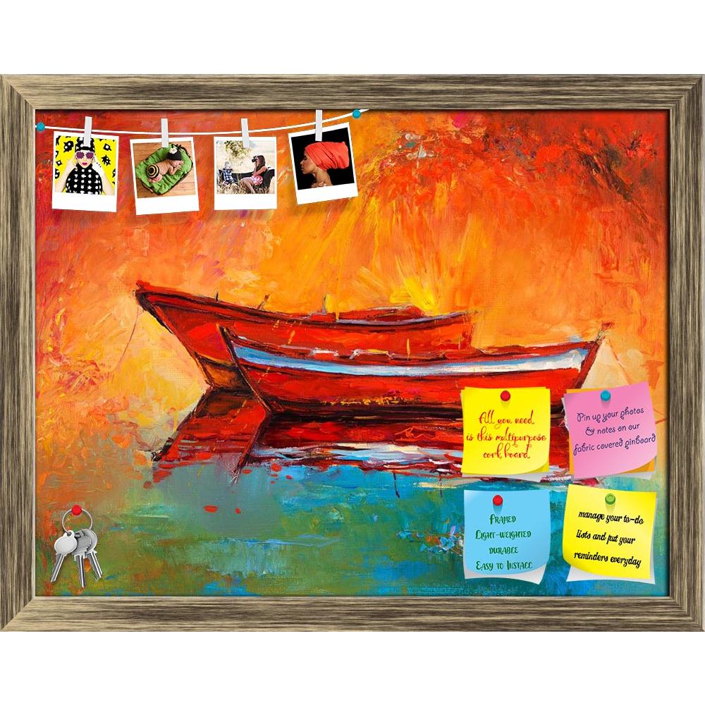ArtzFolio Artwork Of Boats & Sea D4 Printed Bulletin Board Notice Pin Board Soft Board | Framed-Bulletin Boards Framed-AZSAO37927027BLB_FR_L-Image Code 5004441 Vishnu Image Folio Pvt Ltd, IC 5004441, ArtzFolio, Bulletin Boards Framed, Abstract, Landscapes, Fine Art Reprint, artwork, of, boats, sea, d4, printed, bulletin, board, notice, pin, soft, framed, original, oil, painting, canvas.rich, golden, sunset, ocean.modern, impressionism, acrylic, art, artist, artistic, backdrop, background, beach, blue, boat,