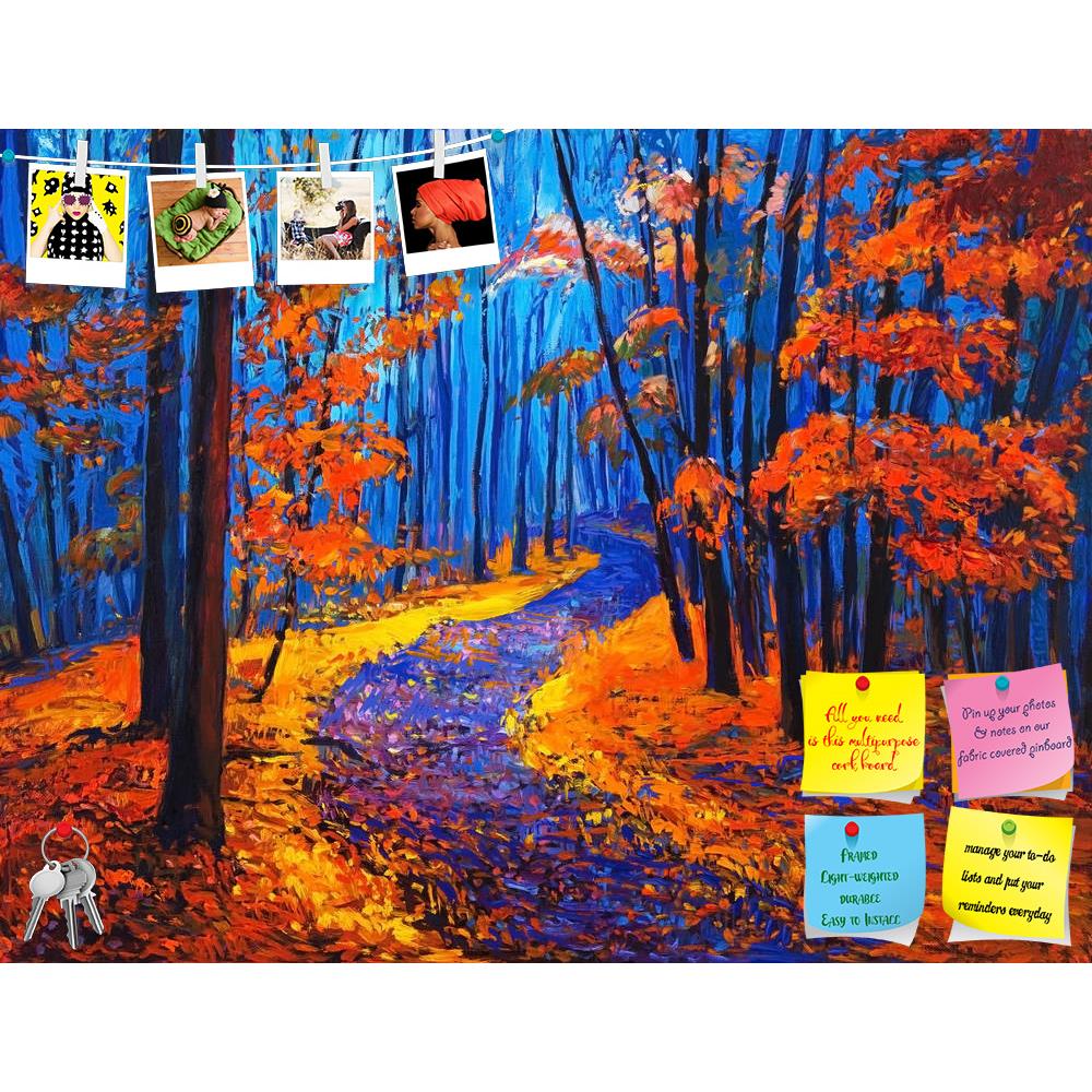 ArtzFolio Artwork Of Autumn Forest D1 Printed Bulletin Board Notice Pin Board Soft Board | Frameless-Bulletin Boards Frameless-AZSAO37927037BLB_FL_L-Image Code 5004442 Vishnu Image Folio Pvt Ltd, IC 5004442, ArtzFolio, Bulletin Boards Frameless, Abstract, Landscapes, Fine Art Reprint, artwork, of, autumn, forest, d1, printed, bulletin, board, notice, pin, soft, frameless, original, oil, painting, showing, beautiful, canvas, modern, impressionism, park, nature, landscape, art, background, tree, season, water
