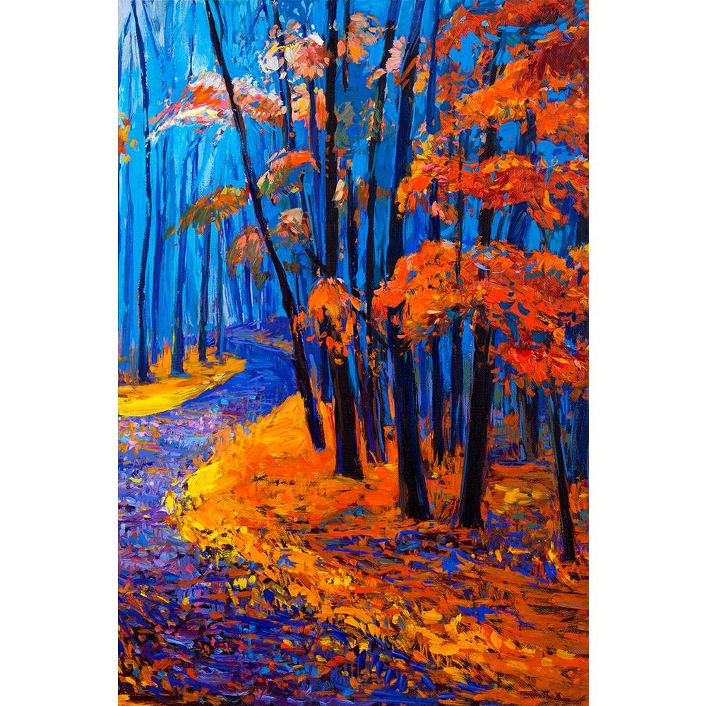 ArtzFolio Artwork Of Autumn Forest D1 Unframed Paper Poster-Paper Posters Unframed-AZART37927037POS_UN_L-Image Code 5004442 Vishnu Image Folio Pvt Ltd, IC 5004442, ArtzFolio, Paper Posters Unframed, Abstract, Landscapes, Fine Art Reprint, artwork, of, autumn, forest, d1, unframed, paper, poster, original, oil, painting, showing, beautiful, canvas, modern, impressionism, park, nature, landscape, art, background, tree, season, water, drawing, artistic, colorful, sky, outdoor, grass, blue, design, paint, pictu