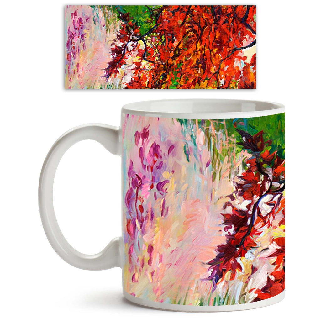 Artwork Of Autumn Forest & Lake Ceramic Coffee Tea Mug Inside White-Coffee Mugs-MUG-IC 5004443 IC 5004443, Abstract Expressionism, Abstracts, Art and Paintings, Countries, Drawing, Illustrations, Impressionism, Landscapes, Modern Art, Nature, Paintings, Rural, Scenic, Seasons, Semi Abstract, Signs, Signs and Symbols, Sunsets, Watercolour, Wooden, artwork, of, autumn, forest, lake, ceramic, coffee, tea, mug, inside, white, abstract, acrylic, art, artist, artistic, background, beautiful, beauty, blue, brush, 