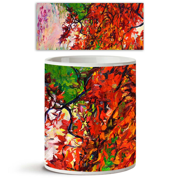 Artwork Of Autumn Forest & Lake Ceramic Coffee Tea Mug Inside White-Coffee Mugs-MUG-IC 5004443 IC 5004443, Abstract Expressionism, Abstracts, Art and Paintings, Countries, Drawing, Illustrations, Impressionism, Landscapes, Modern Art, Nature, Paintings, Rural, Scenic, Seasons, Semi Abstract, Signs, Signs and Symbols, Sunsets, Watercolour, Wooden, artwork, of, autumn, forest, lake, ceramic, coffee, tea, mug, inside, white, abstract, acrylic, art, artist, artistic, background, beautiful, beauty, blue, brush, 