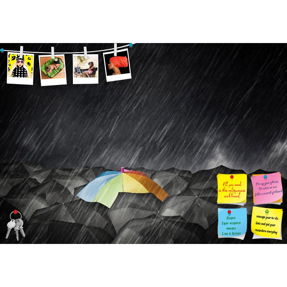 ArtzFolio Umbrella Photo D5 Printed Bulletin Board Notice Pin Board Soft Board | Frameless-Bulletin Boards Frameless-AZSAO37970867BLB_FL_L-Image Code 5004447 Vishnu Image Folio Pvt Ltd, IC 5004447, ArtzFolio, Bulletin Boards Frameless, Conceptual, Digital Art, umbrella, photo, d5, printed, bulletin, board, notice, pin, soft, frameless, image, colorful, among, many, black, ones, leader, concept, business, creative, creativity, protection, unique, positive, rainbow, crowd, dark, otherwise, cover, rain, season