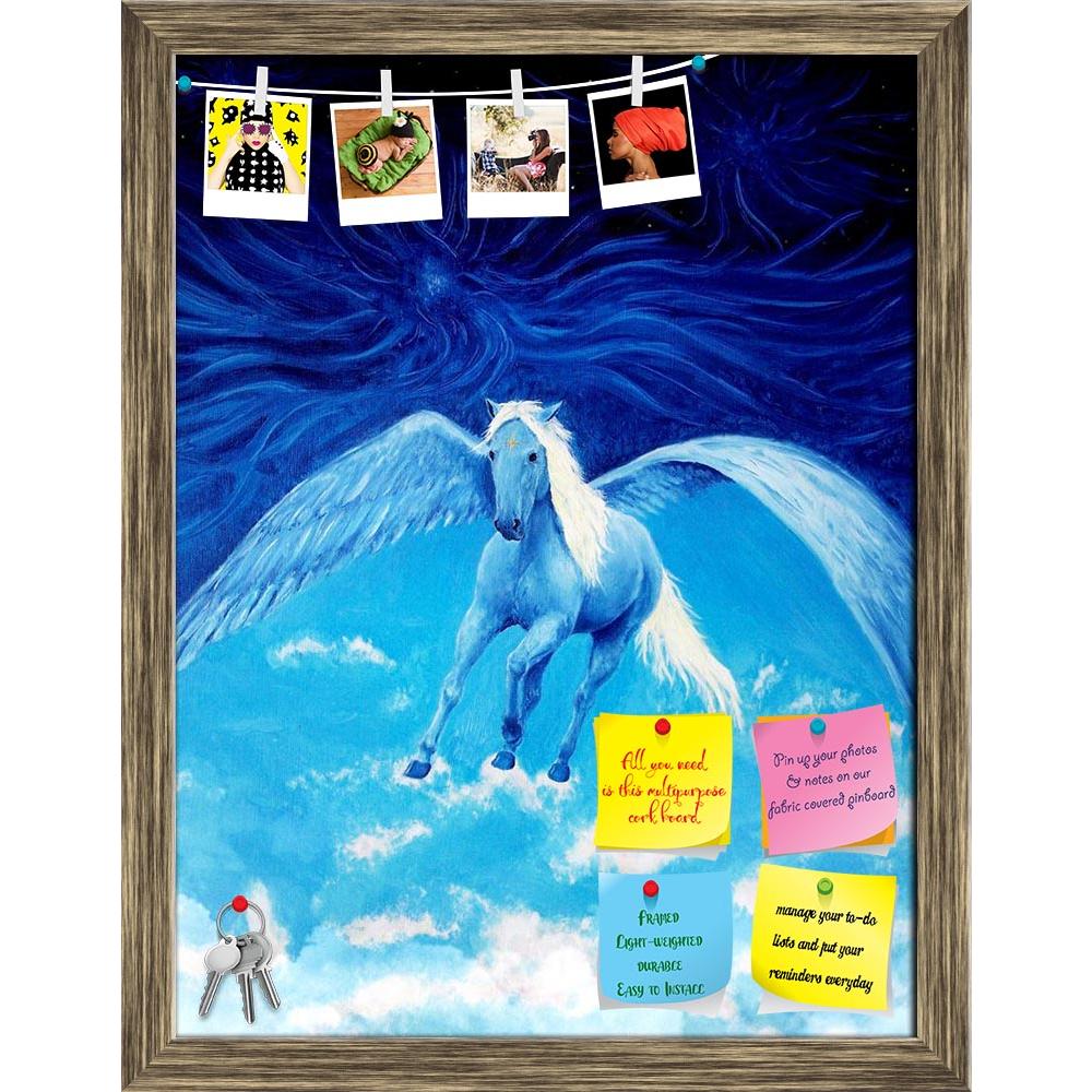 ArtzFolio White Pegasus Horse High Up In The Skies Printed Bulletin Board Notice Pin Board Soft Board | Framed-Bulletin Boards Framed-AZSAO38053284BLB_FR_L-Image Code 5004451 Vishnu Image Folio Pvt Ltd, IC 5004451, ArtzFolio, Bulletin Boards Framed, Animals, Fantasy, Fine Art Reprint, white, pegasus, horse, high, up, in, the, skies, printed, bulletin, board, notice, pin, soft, framed, flying, beautiful, detailed, oil, painting, canvas, fly, unicorn, sky, clouds, space, spirit, portrait, nobody, art, colour,