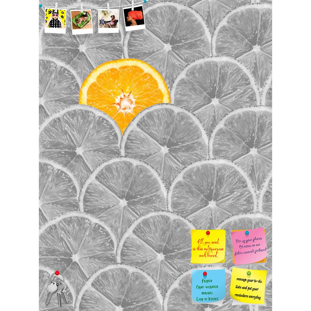 ArtzFolio Photo of Orange Slice Stand Out Of Lemon Slices Printed Bulletin Board Notice Pin Board Soft Board | Frameless-Bulletin Boards Frameless-AZSAO38163755BLB_FL_L-Image Code 5004455 Vishnu Image Folio Pvt Ltd, IC 5004455, ArtzFolio, Bulletin Boards Frameless, Food & Beverage, Digital Art, photo, of, orange, slice, stand, out, lemon, slices, printed, bulletin, board, notice, pin, soft, frameless, black, white, pin up board, push pin board, extra large cork board, big pin board, notice board, small bull