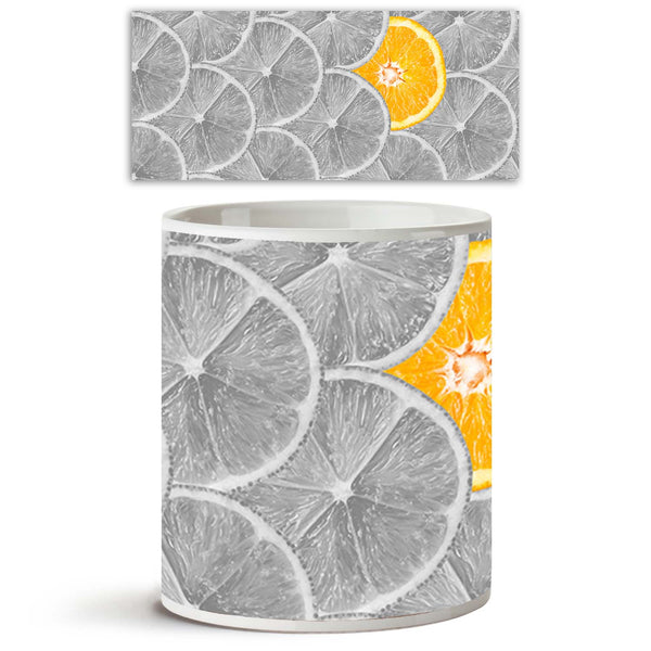 Photo of Orange Slice Stand Out Of Lemon Slices Ceramic Coffee Tea Mug Inside White-Coffee Mugs-MUG-IC 5004455 IC 5004455, Abstract Expressionism, Abstracts, Black, Black and White, Cuisine, Food, Food and Beverage, Food and Drink, Fruit and Vegetable, Fruits, Patterns, Semi Abstract, White, photo, of, orange, slice, stand, out, lemon, slices, ceramic, coffee, tea, mug, inside, abstract, background, community, concept, contrast, creative, creativity, crowd, different, focus, fresh, fruit, group, healthy, in
