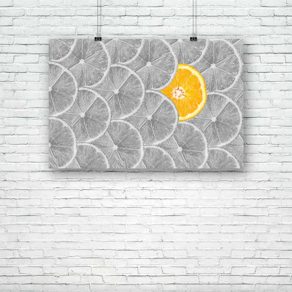 Photo of Orange Slice Unframed Paper Poster-Paper Posters Unframed-POS_UN-IC 5004455 IC 5004455, Abstract Expressionism, Abstracts, Black, Black and White, Cuisine, Food, Food and Beverage, Food and Drink, Fruit and Vegetable, Fruits, Patterns, Semi Abstract, White, photo, of, orange, slice, unframed, paper, poster, abstract, background, community, concept, contrast, creative, creativity, crowd, different, focus, fresh, fruit, group, healthy, individual, individuality, leader, the, pack, leadership, lemon, 