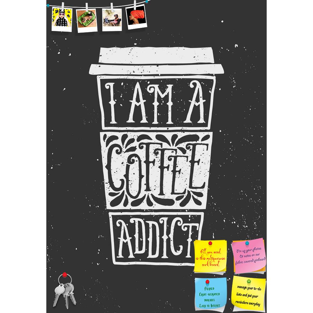 ArtzFolio I Am A Coffee Addict Printed Bulletin Board Notice Pin Board Soft Board | Frameless-Bulletin Boards Frameless-AZSAO38196233BLB_FL_L-Image Code 5004459 Vishnu Image Folio Pvt Ltd, IC 5004459, ArtzFolio, Bulletin Boards Frameless, Quotes, Digital Art, i, am, a, coffee, addict, printed, bulletin, board, notice, pin, soft, frameless, hand, drawn, cup, text, decorative, elements, chalkboard, style, pin up board, push pin board, extra large cork board, big pin board, notice board, small bulletin board, 