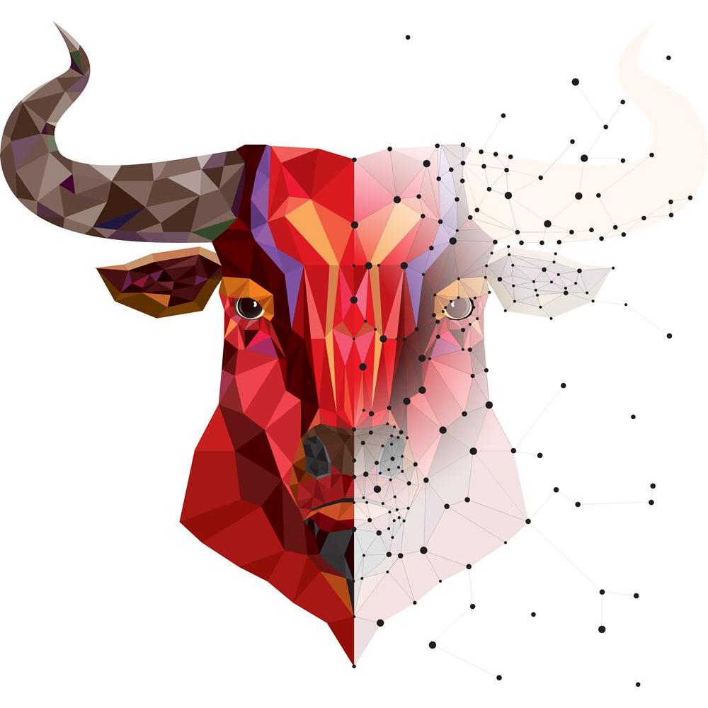 Red Bull Head With Geometric Pattern Canvas Painting Synthetic Frame-Paintings MDF Framing-AFF_FR-IC 5004461 IC 5004461, Animals, Art and Paintings, Astrology, Geometric, Geometric Abstraction, Horoscope, Icons, Illustrations, Patterns, Signs, Signs and Symbols, Sports, Sun Signs, Symbols, Wildlife, Zodiac, red, bull, head, with, pattern, canvas, painting, synthetic, frame, buffalo, bulls, animal, cow, awesome, aggression, aggressive, art, attack, club, danger, dangerous, defense, design, die, domination, e