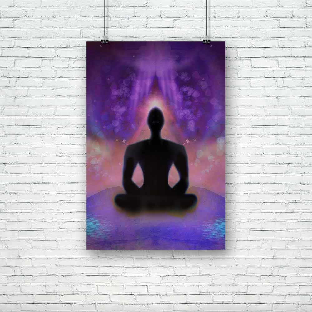 Yoga Man Unframed Paper Poster-Paper Posters Unframed-POS_UN-IC 5004464 IC 5004464, Buddhism, Digital, Digital Art, Geometric Abstraction, God Buddha, Graphic, Health, Illustrations, Indian, Nature, People, Religion, Religious, Scenic, Spiritual, Sports, yoga, man, unframed, paper, poster, abstraction, aura, background, bamboo, beauty, body, buddha, decoration, ease, energy, exercise, hand, healing, illustration, india, mat, meditation, mystic, peace, quiet, raster, relax, relaxation, silence, silhouette, s