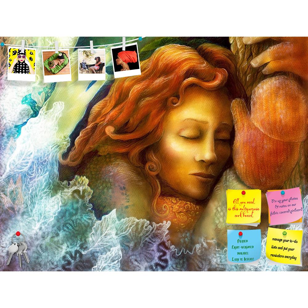 ArtzFolio Fairy Woman With Red Hair Printed Bulletin Board Notice Pin Board Soft Board | Frameless-Bulletin Boards Frameless-AZSAO38215154BLB_FL_L-Image Code 5004466 Vishnu Image Folio Pvt Ltd, IC 5004466, ArtzFolio, Bulletin Boards Frameless, Portraits, Fine Art Reprint, fairy, woman, with, red, hair, printed, bulletin, board, notice, pin, soft, frameless, beautiful, fantasy, colorful, painting, radiant, dreaming, winter, glowes, by, tree, trunk, closed, eyes, face, beauty, nature, close, gloves, magic, co