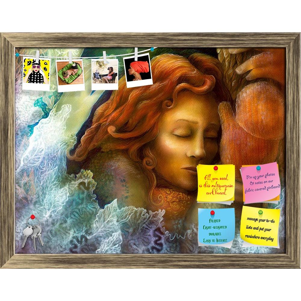ArtzFolio Fairy Woman With Red Hair Printed Bulletin Board Notice Pin Board Soft Board | Framed-Bulletin Boards Framed-AZSAO38215154BLB_FR_L-Image Code 5004466 Vishnu Image Folio Pvt Ltd, IC 5004466, ArtzFolio, Bulletin Boards Framed, Portraits, Fine Art Reprint, fairy, woman, with, red, hair, printed, bulletin, board, notice, pin, soft, framed, beautiful, fantasy, colorful, painting, radiant, dreaming, winter, glowes, by, tree, trunk, closed, eyes, face, beauty, nature, close, gloves, magic, colors, light,