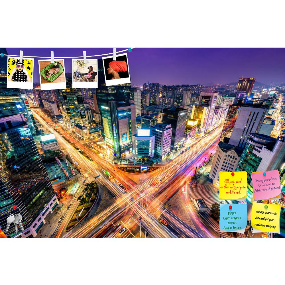 ArtzFolio Night Traffic Zips in Seoul, South Korea Printed Bulletin Board Notice Pin Board Soft Board | Frameless-Bulletin Boards Frameless-AZSAO38236620BLB_FL_L-Image Code 5004469 Vishnu Image Folio Pvt Ltd, IC 5004469, ArtzFolio, Bulletin Boards Frameless, Places, Photography, night, traffic, zips, in, seoul, south, korea, printed, bulletin, board, notice, pin, soft, frameless, through, intersection, gangnam, district, aerial, view, asia, blurred, motion, tail, lights, city, cityscape, contemporary, stati