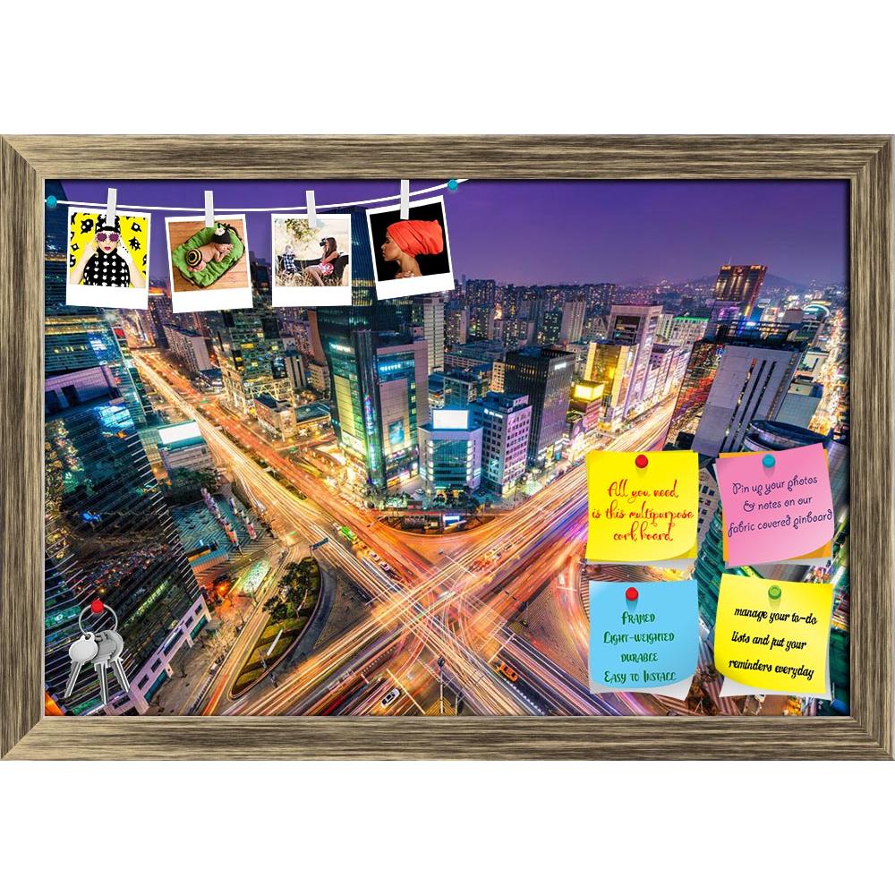 ArtzFolio Night Traffic Zips in Seoul, South Korea Printed Bulletin Board Notice Pin Board Soft Board | Framed-Bulletin Boards Framed-AZSAO38236620BLB_FR_L-Image Code 5004469 Vishnu Image Folio Pvt Ltd, IC 5004469, ArtzFolio, Bulletin Boards Framed, Places, Photography, night, traffic, zips, in, seoul, south, korea, printed, bulletin, board, notice, pin, soft, framed, through, intersection, gangnam, district, aerial, view, asia, blurred, motion, tail, lights, city, cityscape, contemporary, station, megacity