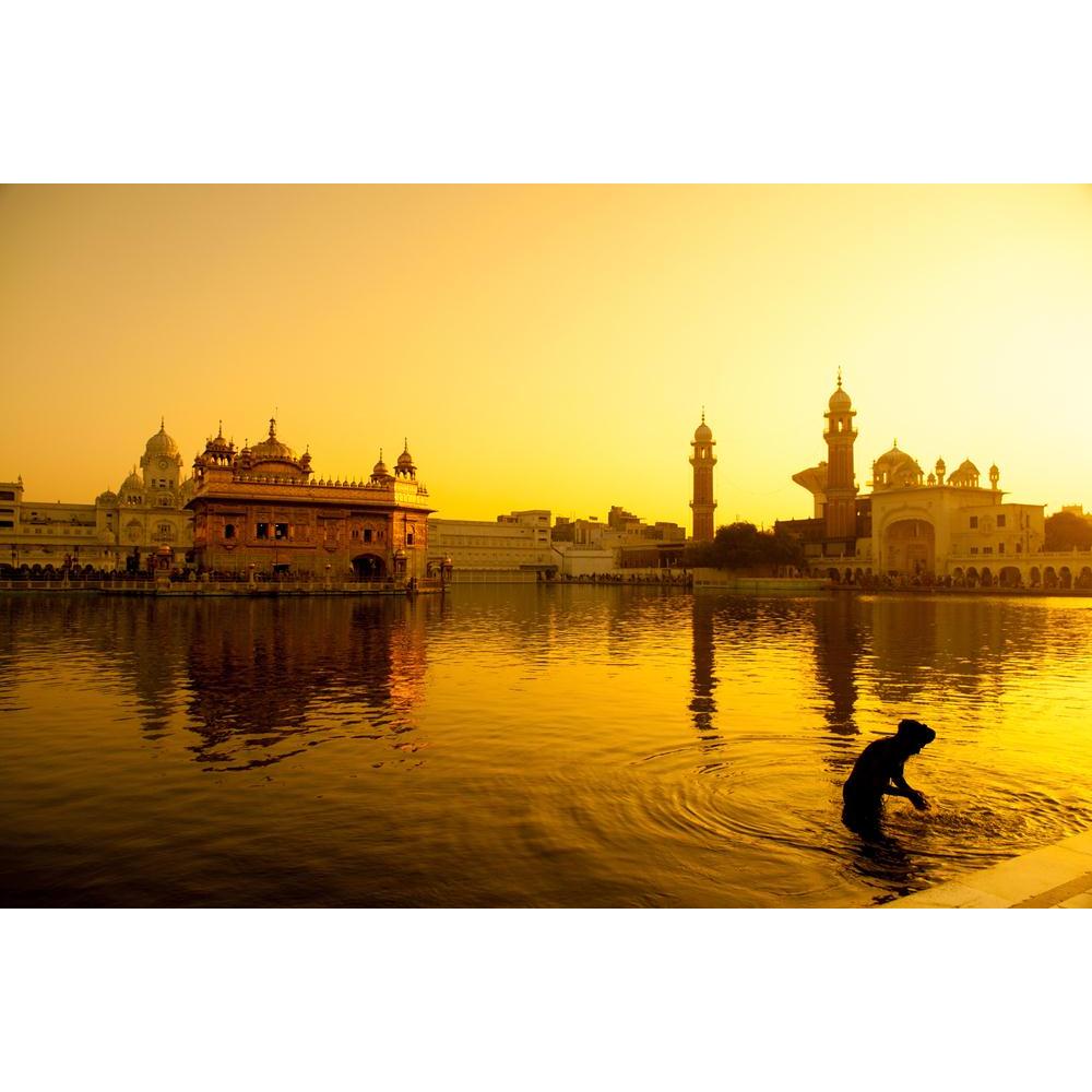Pitaara Box Golden Temple In Amritsar India Unframed Canvas Painting-Paintings Unframed Regular-PBART38318019AFF_UN_L-Image Code 5004471 Vishnu Image Folio Pvt Ltd, IC 5004471, Pitaara Box, Paintings Unframed Regular, Places, Religious, Photography, golden, temple, in, amritsar, india, unframed, canvas, painting, sunset, punjab, adult, architecture, asia, asian, backlit, bath, bathing, building, cleanses, culture, dawn, dusk, famous, floating, gold, holy, indian, lake, landmark, man, monument, orange, peopl