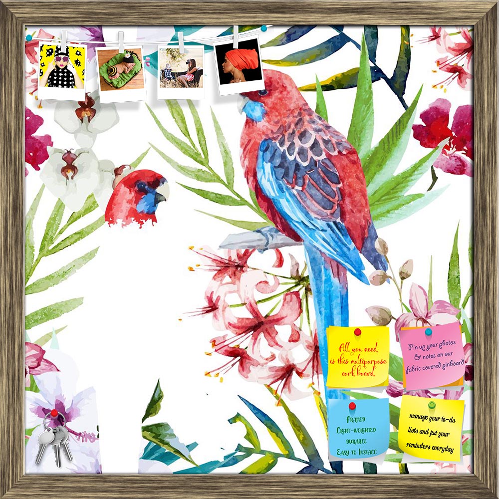 ArtzFolio Rosella Bird Printed Bulletin Board Notice Pin Board Soft Board | Framed-Bulletin Boards Framed-AZSAO38368422BLB_FR_L-Image Code 5004473 Vishnu Image Folio Pvt Ltd, IC 5004473, ArtzFolio, Bulletin Boards Framed, Birds, Floral, Digital Art, rosella, bird, printed, bulletin, board, notice, pin, soft, framed, beautiful, vector, pattern, nice, watercolor, pin up board, push pin board, extra large cork board, big pin board, notice board, small bulletin board, cork board, wall notice board, giant cork b