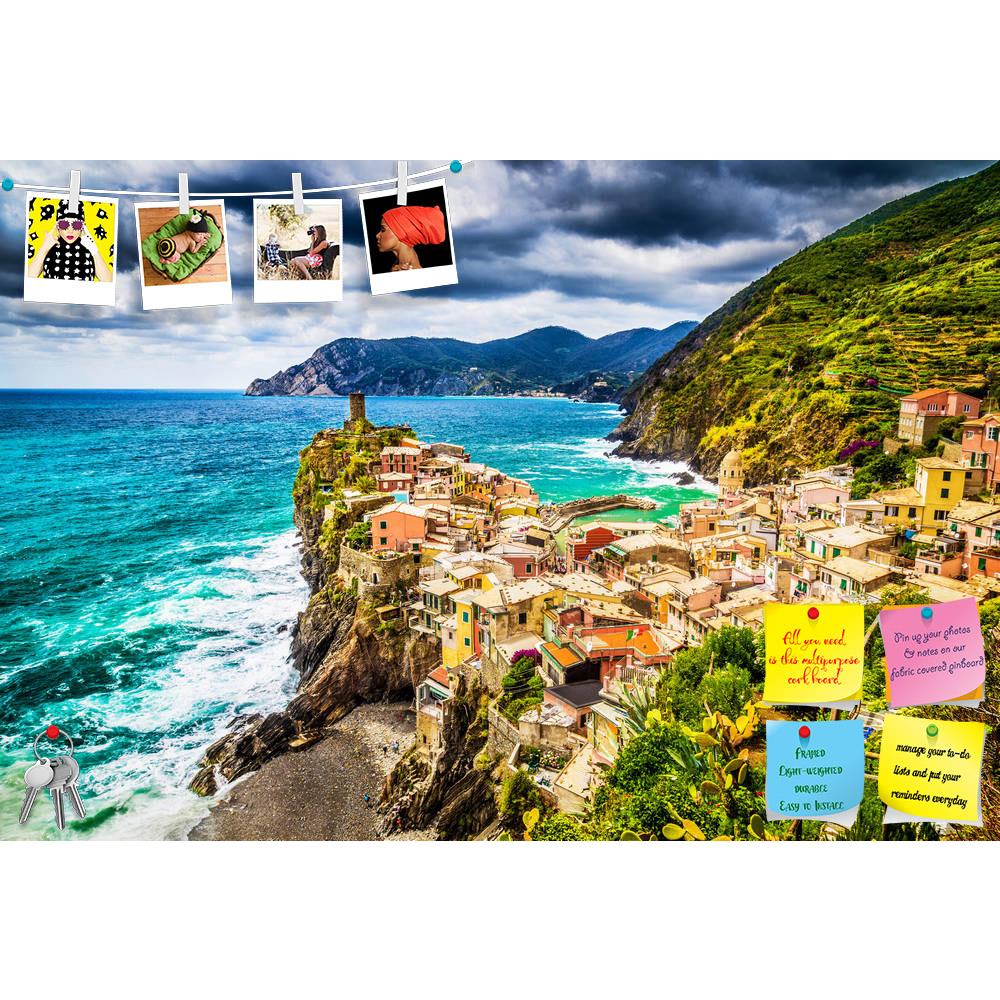 ArtzFolio Beautiful Fisherman Village Of Cinque Terre, Italy Printed Bulletin Board Notice Pin Board Soft Board | Frameless-Bulletin Boards Frameless-AZSAO38388223BLB_FL_L-Image Code 5004475 Vishnu Image Folio Pvt Ltd, IC 5004475, ArtzFolio, Bulletin Boards Frameless, Places, Photography, beautiful, fisherman, village, of, cinque, terre, italy, printed, bulletin, board, notice, pin, soft, frameless, view, vernazza, one, five, famous, villages, dramatic, cloudscape, sunset, liguria, beach, blue, boats, cliff